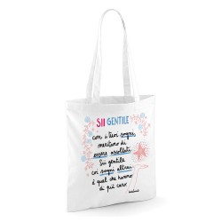 Sii gentile con i bambini | Borsa shopper in cotone