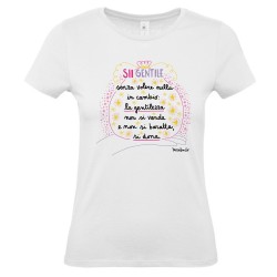 Sii gentile senza voler nulla in cambio | T-shirt donna Burabacio