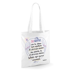 Sii gentile con te stessa (principe azzurro) | Borsa shopper in cotone