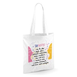 Sii gentile con le idee degli altri | Borsa shopper in cotone