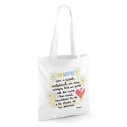 Sii gentile con i ricordi | Borsa shopper in cotone