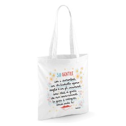 Sii gentile con i cuorcontenti | Borsa shopper in cotone