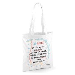 Sii gentile con chi ha avuto cura di te | Borsa shopper in cotone