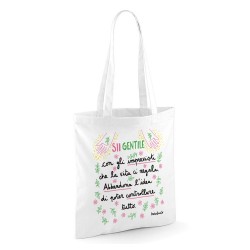 Sii gentile con gli imprevisti | Borsa shopper in cotone