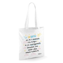 Sii gentile con chi è spaventato | Borsa shopper in cotone