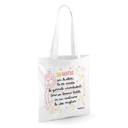 Sii gentile con la noia | Borsa shopper in cotone