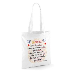 Sii gentile con la rabbia | Borsa shopper in cotone