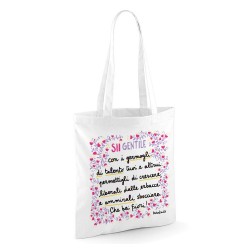 Sii gentile con i germogli | Borsa shopper in cotone