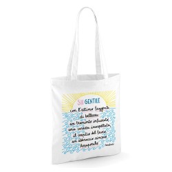 Sii gentile con l'attimo fuggente | Borsa shopper in cotone