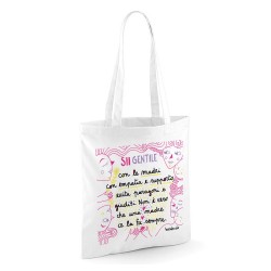 Sii gentile con le madri | Borsa shopper in cotone