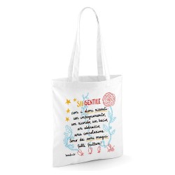 Sii gentile con i doni ricevuti | Borsa shopper in cotone