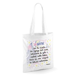 Sii gentile con la risata | Borsa shopper in cotone