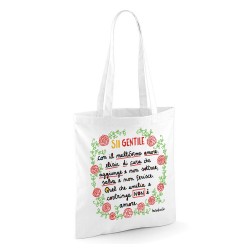 Sii gentile con il multiforme amore | Borsa shopper in cotone