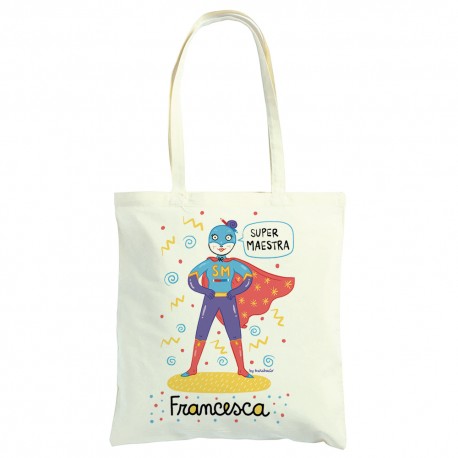 Super Maestra | Shopper personalizzata