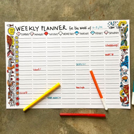 Weekly planner stelle