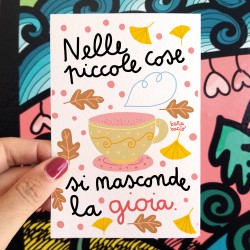 Nelle piccole cose si nasconde la gioia | Biglietto