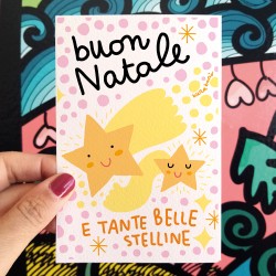 Buon Natale e tante belle stelline | Biglietto